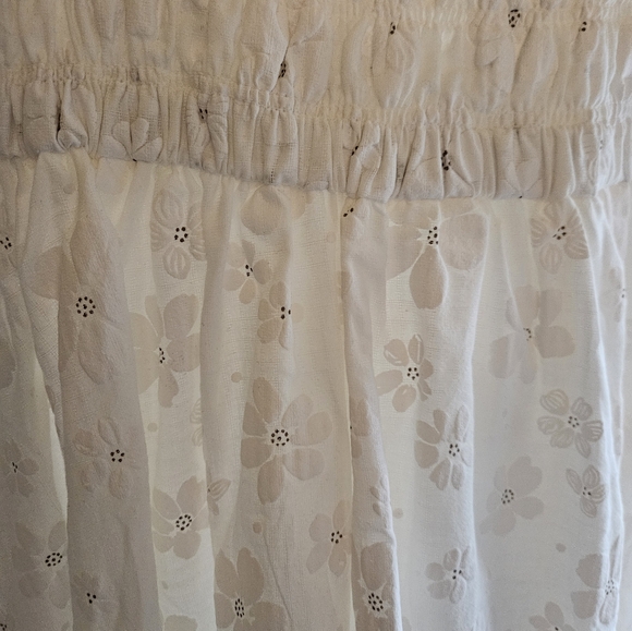 Alter'd State White Puff Sleeve Mini Dress with Flowers XS - Picture 2 of 3